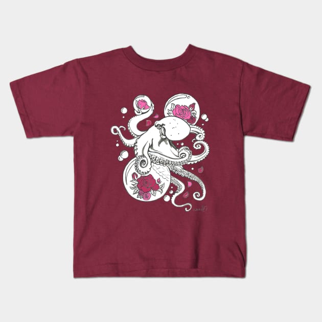 An Octopus' Garden Kids T-Shirt by ardenellennixon